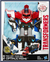 Optimus Prime (Mega) from Transformers - Robots in Disguise (2015) - 1-Step Changers manufactured by Hasbro [Front]