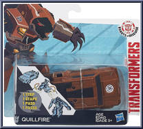 Quillfire from Transformers - Robots in Disguise (2015) - 1-Step Changers manufactured by Hasbro [Front]