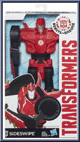 Sideswipe from Transformers - Robots in Disguise (2015) - Titan Heroes manufactured by Hasbro [Front]