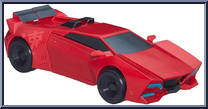Sideswipe from Transformers - Robots in Disguise (2015) - 3-Step Changers manufactured by Hasbro [Loose]