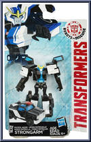 Strongarm (Patrol Mode) from Transformers - Robots in Disguise (2015) - Legion Class manufactured by Hasbro [Front]