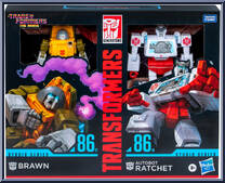 Brawn / Ratchet (Deluxe Class) from Transformers - Studio Series - Movie manufactured by Hasbro [Front]