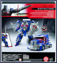 Optimus Prime (Leader Class) from Transformers - Studio Series - Age of Extinction manufactured by Hasbro [Back]