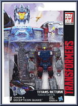 Chasm & Quake from Transformers - Titans Return - Deluxe manufactured by Hasbro [Front]