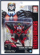 Scorchfire & Windblade from Transformers - Titans Return - Deluxe manufactured by Hasbro [Front]