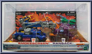 Smokescreen vs Ransack from Transformers - Universe - Basic Series manufactured by Hasbro [Front]