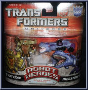 Rattrap / Megatron (BW Series)  from Transformers - Universe 2008 - Robot Heroes manufactured by Hasbro [Front]