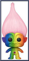 Pink Troll (Rainbow) from Trolls - Good Luck Trolls Pop! manufactured by Funko [Loose]