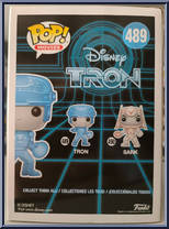 Tron (Glow in the Dark) (Metallic) (Chase) from Tron - Pop! Vinyl Figures manufactured by Funko [Back]