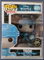 Tron (Glow in the Dark) (Metallic) (Chase) from Tron - Pop! Vinyl Figures manufactured by Funko [Front]