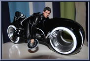 Sam Flynn (with Light Cycle) from Tron Legacy - Basic Series manufactured by Hot Toys [Loose]