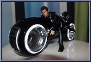 Sam Flynn (with Light Cycle) from Tron Legacy - Basic Series manufactured by Hot Toys [Loose]