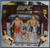 Frank Mir vs. Brock Lesnar from UFC - Ultimate Fighting Championship - Ultimate Battles manufactured by Jakks Pacific [Front]