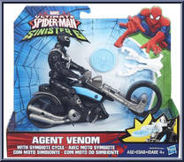 Agent Venom (with Symbiote Cycle) from Ultimate Spider-Man - Sinister 6 manufactured by Hasbro [Front]