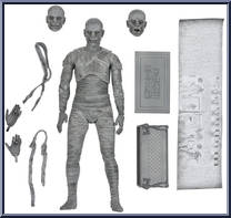 Mummy (Black & White) from Universal Monsters - Ultimate Collection manufactured by Neca [Loose]