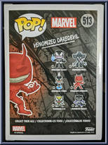 Daredevil (Venomized) from Venom - Pop! Vinyl Figures manufactured by Funko [Back]