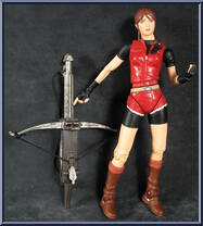 Claire Redfield / Zombie Cop from Video Game Super Stars Presents - Resident Evil 2 manufactured by Toy Biz [Loose]