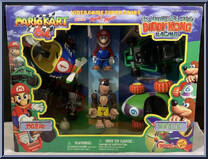 Mario (Mario Kart 64)  / Banjo (Diddy Kong Racing) from Video Game Super Stars Presents - Box Sets manufactured by Toy Biz [Front]