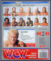 Sid Vicious (Black Suit) from WCW - Series 1 - Released in US manufactured by Galoob [Back]