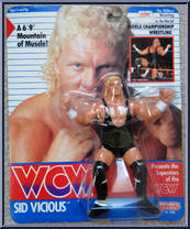 Sid Vicious (Black Suit) from WCW - Series 1 - Released in US manufactured by Galoob [Front]