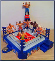 Slam Action Wrestling Arena from WCW - Rings manufactured by Galoob [Loose]