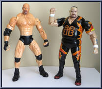 Goldberg / Bam Bam Bigelow from WCW - Thunder Slam manufactured by Toy Biz [Loose]