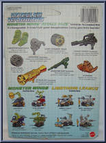 Attack Pack from Wheeled Warriors - Monster Minds manufactured by Mattel [Back]
