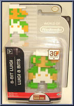 8-Bit Luigi (Super Mario) from World of Nintendo - Series 1-5 manufactured by Jakks Pacific [Front]
