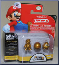 Mario / Super Mushroom / Goomba (Gold Series) Action Figure