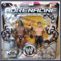 Booker T / Eddie Guerrero from WWE Adrenaline - Series 14 manufactured by Jakks Pacific [Front]