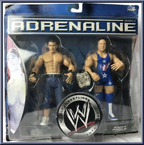 John Cena / Kurt Angle from WWE Adrenaline - Series 17 manufactured by Jakks Pacific [Front]
