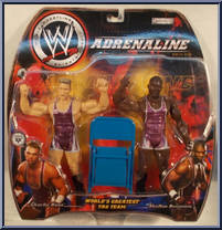 Charlie Haas / Shelton Benjamin from WWE Adrenaline - Series  5 manufactured by Jakks Pacific [Front]