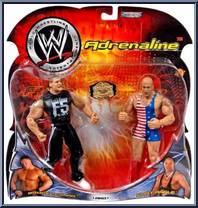 Brock Lesnar / Kurt Angle from WWE Adrenaline - Series  3 manufactured by Jakks Pacific [Front]