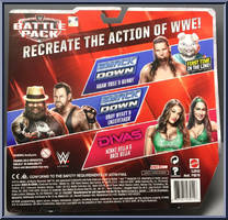 Nikki Bella & Brie Bella from WWE Battle Packs - Series 38 manufactured by Mattel [Back]