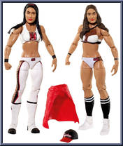 Nikki Bella & Brie Bella from WWE Battle Packs - Series 43 manufactured by Mattel [Loose]