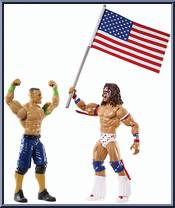 John Cena & Ultimate Warrior from WWE Battle Packs - Series 31 manufactured by Mattel [Loose]