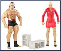 Lana & Rusev from WWE Battle Packs - Series 34 manufactured by Mattel [Loose]