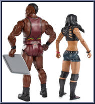 Big E Langston & A.J. Lee from WWE Battle Packs - Series 28 manufactured by Mattel [Loose]