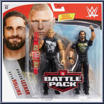 Brock Lesnar / Seth Rollins from WWE Battle Packs - Series 63 manufactured by Mattel [Front]