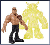 Rock "Brahma Bull" from WWE Beast Mode - Series 1 manufactured by Mattel [Loose]