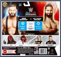 Bron Breakker vs Seth Freakin Rollins from WWE Championship Showdown - Series 18 manufactured by Mattel [Back]