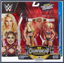 Charlotte Flair / Alexa Bliss from WWE Championship Showdown - Series 12 manufactured by Mattel [Front]