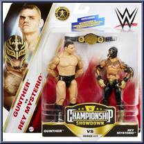 Gunther vs Rey Mysterio from WWE Championship Showdown - Series 17 manufactured by Mattel [Front]