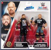 Kevin Owens vs Stone Cold Steve Austin from WWE Championship Showdown - Series 20 manufactured by Mattel [Front]