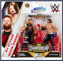 Kevin Owens vs AJ Styles from WWE Championship Showdown - Series 15 manufactured by Mattel [Front]