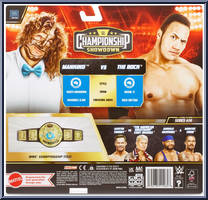 Mankind vs Rock from WWE Championship Showdown - Series 14 manufactured by Mattel [Back]