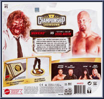 Mankind vs Stone Cold Steve Austin from WWE Championship Showdown - Series  5 manufactured by Mattel [Back]