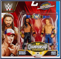 Roman Reigns / John Cena from WWE Championship Showdown - Series 11 manufactured by Mattel [Front]