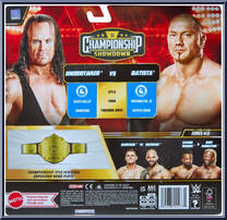 Undertaker vs Batista from WWE Championship Showdown - Series 13 manufactured by Mattel [Back]