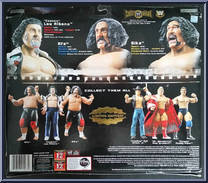 Lou Albano / The Wild Samoans from WWE Classic Superstars - 3-Packs manufactured by Jakks Pacific [Back]
